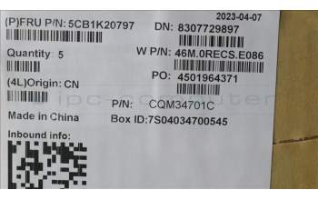 Lenovo 5CB1K20797 Tastatur inkl. Topcase ASM_FRA W82XX AG BL