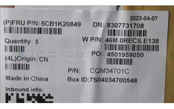 Lenovo 5CB1K20849 Tastatur inkl. Topcase ASM_UK W82XX SB BL