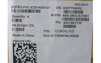 Lenovo 5CB1K60131 Tastatur inkl. Topcase ASM_BEL W 82XY AB