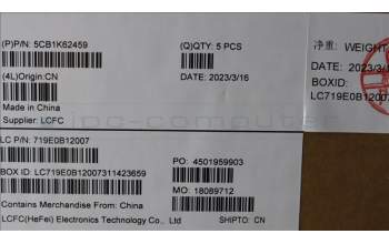 Lenovo 5CB1K62459 Tastatur inkl. Topcase ASM_BEL L83B1 OAT