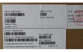 Lenovo 5CB1K62477 Tastatur inkl. Topcase ASM_LA SPA L83B1 OAT