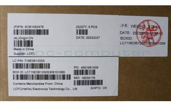 Lenovo 5CB1K62479 Tastatur inkl. Topcase ASM_POR L83B1 OAT