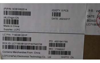 Lenovo 5CB1K62514 Tastatur inkl. Topcase ASM_ENG L83B1 STGY