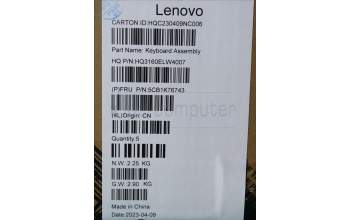 Lenovo 5CB1K76743 Tastatur inkl. Topcase ASM_POR_H 82WV NFPSTGY