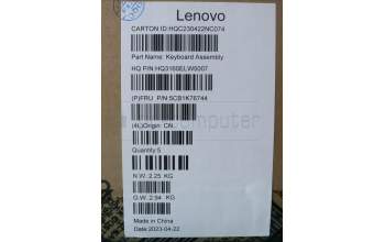 Lenovo 5CB1K76744 Tastatur inkl. Topcase ASM_RUS_H 82WV NFPSTGY
