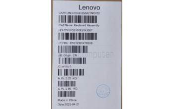 Lenovo 5CB1K78208 Tastatur inkl. Topcase ASM_BUL_H 82WV NFPMIGY