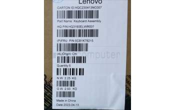 Lenovo 5CB1K78215 Tastatur inkl. Topcase deutsch_H 82WV NFPMIGY