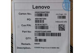 Lenovo 5CB1K78271 COVER Hinge Cover H 82WV MG
