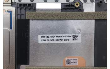 Lenovo 5CB1K82791 C-Cover with keyboard, US English Euro, Arctic Grey, Non-Fingerprint, US