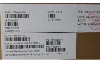 Lenovo 5CB1K91156 Tastatur inkl. Topcase ASM_HBW L82XB AB NBL