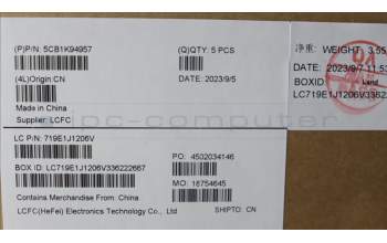 Lenovo 5CB1K94957 Tastatur inkl. Topcase ASM_ITA L82XB AG BL