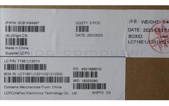 Lenovo 5CB1K94987 Tastatur inkl. Topcase ASM_ARA L82XB AG NBL