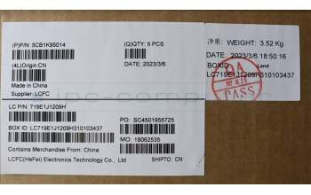 Lenovo 5CB1K95014 Tastatur inkl. Topcase deutsch L82XB AGFP BL