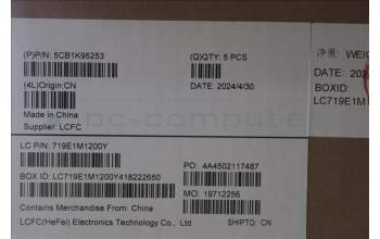 Lenovo 5CB1K95253 Tastatur inkl. Topcase ASM_BUL L82XM AB NBL