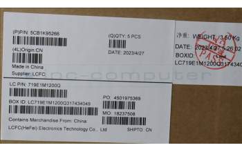 Lenovo 5CB1K95266 Tastatur inkl. Topcase ASM_FRA L82XM ABFP BL