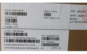 Lenovo 5CB1K96797 Tastatur inkl. Topcase ASM_HUN L82XM AG BL