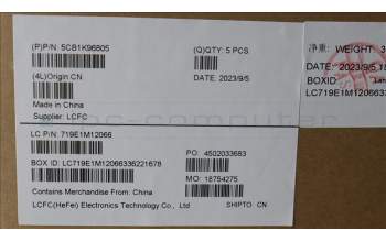 Lenovo 5CB1K96805 Tastatur inkl. Topcase ASM_RUS L82XM AG BL