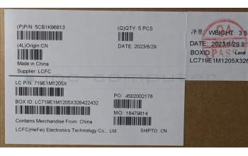 Lenovo 5CB1K96813 Tastatur inkl. Topcase ASM_UKR L82XM AG BL