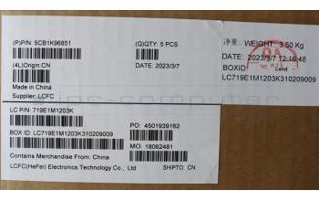 Lenovo 5CB1K96851 Tastatur inkl. Topcase ASM_ENG L82XM AGFP BL