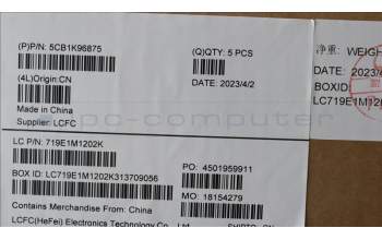 Lenovo 5CB1K96875 Tastatur inkl. Topcase ASM_UK L82XM AGFP BL