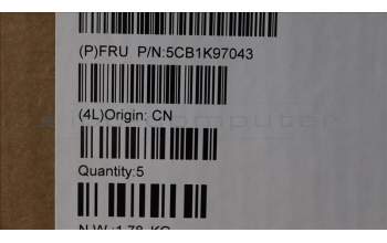 Lenovo 5CB1K97043 Tastatur inkl. Topcase ASM_EURO ENG H83ALARGY