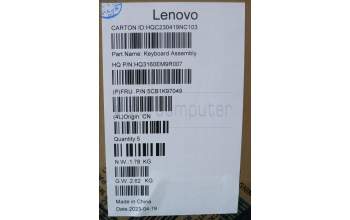 Lenovo 5CB1K97049 Tastatur inkl. Topcase ASM_HBW H83ALARGY