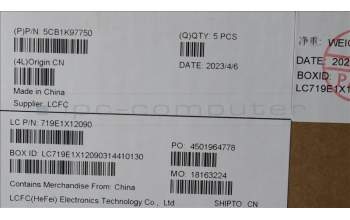 Lenovo 5CB1K97750 Tastatur inkl. Topcase ASM_NORDIC L82XL FPAGBL