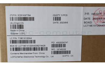 Lenovo 5CB1K97764 Tastatur inkl. Topcase ASM_ITA L82XL FP AG NBL