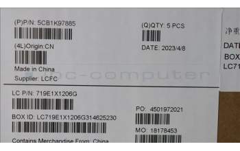 Lenovo 5CB1K97885 Tastatur inkl. Topcase ASM_UK L82XL NFP AB BL