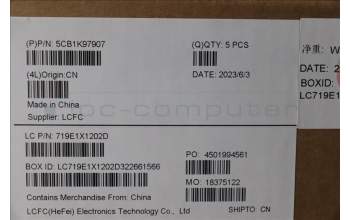 Lenovo 5CB1K97907 Tastatur inkl. Topcase ASM_NORDICL82XLNFPABNBL