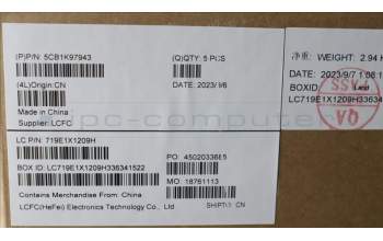 Lenovo 5CB1K97943 Tastatur inkl. Topcase spanisch L82XL NFP AG BL