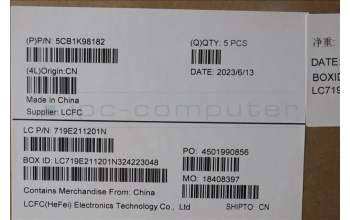 Lenovo 5CB1K98182 Tastatur inkl. Topcase ASM_ITA L83AS A/G