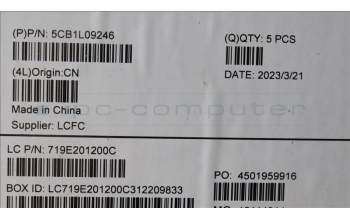 Lenovo 5CB1L09246 Tastatur inkl. Topcase ASM_BEL L82YU BK