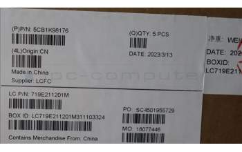 Lenovo 5CB1L09254 Tastatur inkl. Topcase deutsch L82YU BK