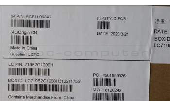 Lenovo 5CB1L09897 Tastatur inkl. Topcase ASM_BEL L82WQ RGB WTWOL