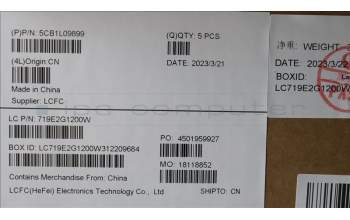 Lenovo 5CB1L09899 Tastatur inkl. Topcase ASM_BUL L82WQ RGB WTWOL