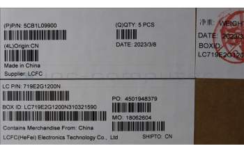 Lenovo 5CB1L09900 Tastatur inkl. TopcaseASM_CZE/SLKL82WQRGBWTWOL