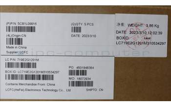 Lenovo 5CB1L09916 Tastatur inkl. Topcase ASM_NORDICL82WQRGBWTWOL