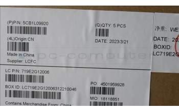 Lenovo 5CB1L09920 Tastatur inkl. Topcase spanisch L82WQ RGB WTWOL