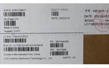 Lenovo 5CB1L09927 Tastatur inkl. Topcase ASM_USAENGL82WQRGBWTWOL