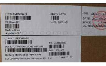 Lenovo 5CB1L09949 Tastatur inkl. Topcase ASM_POR L82WQ WH WT WOL