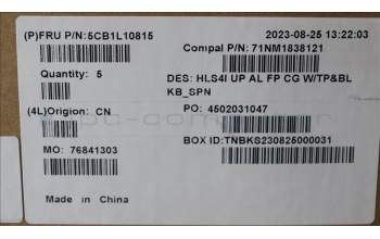 Lenovo 5CB1L10815 Tastatur inkl. Topcase_SPA C82XD FP CG BL AL