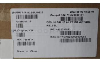 Lenovo 5CB1L10825 Tastatur inkl. Topcase_BEL C82XD FP CG BL AL