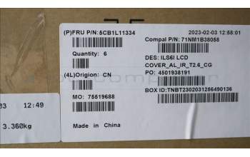 Lenovo 5CB1L11334 LCD Cover W/Ant C82XF T26IR AL CG