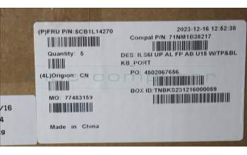 Lenovo 5CB1L14270 Tastatur inkl. Topcase_POR C82XF FP AB BL AL