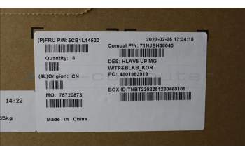 Lenovo 5CB1L14520 COVER UpperASM_KOR C21JF MGBL