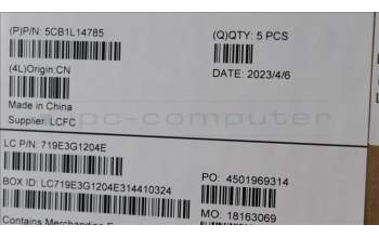 Lenovo 5CB1L14785 Tastatur inkl. Topcase ASM_BUL L82XR FP AG BL