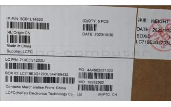 Lenovo 5CB1L14820 Tastatur inkl. Topcase ASM_POR L82XR FP AG NBL