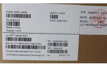 Lenovo 5CB1L14834 Tastatur inkl. Topcase ASM_BEL L82XR FP AG NBL