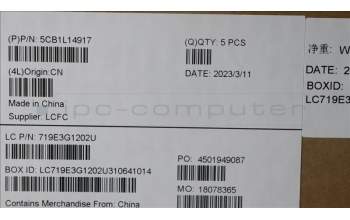 Lenovo 5CB1L14917 Tastatur inkl. Topcase ASM_ENG L82XR NFP ABNBL